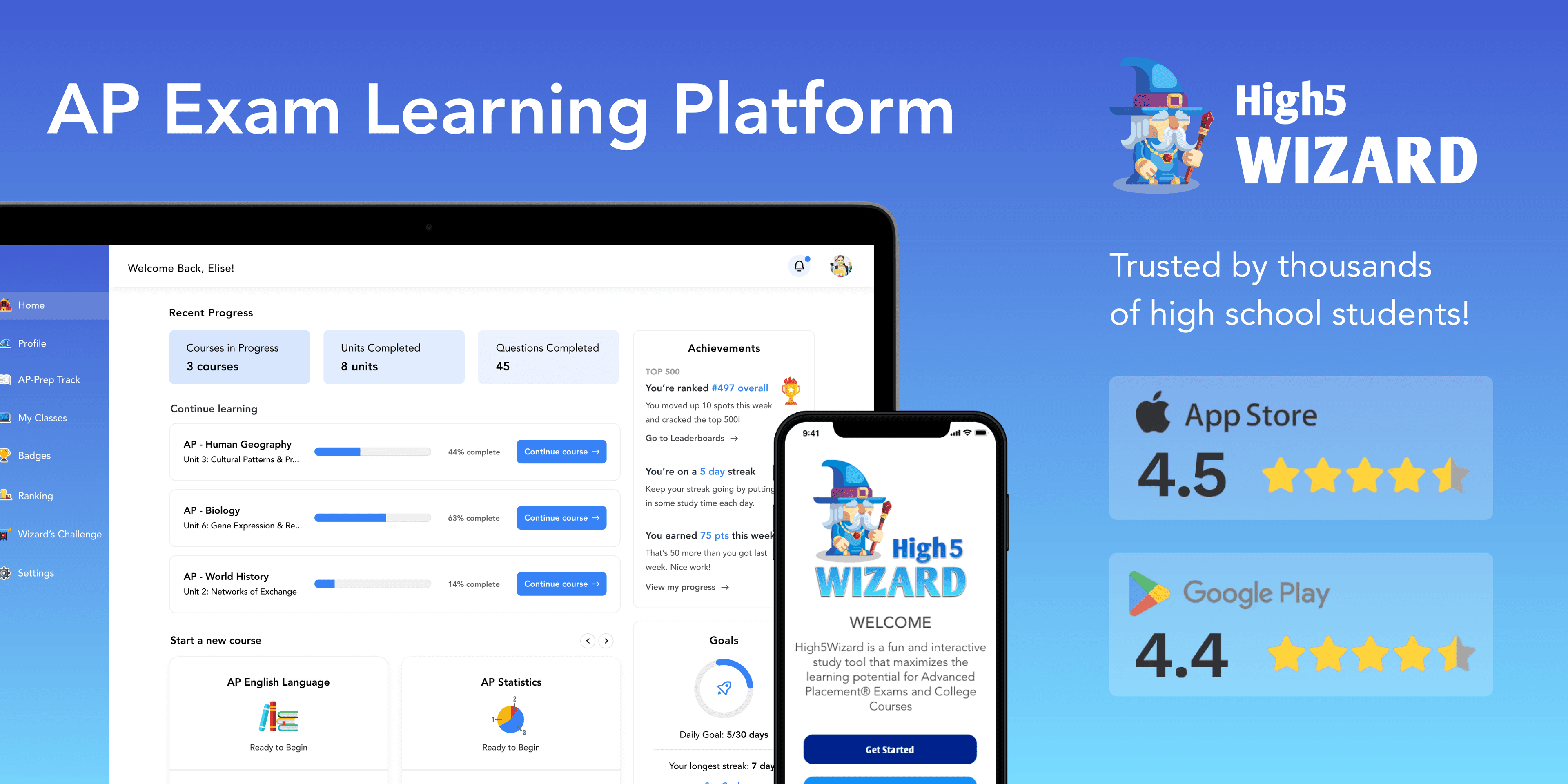 High5Wizard EdTech Platform