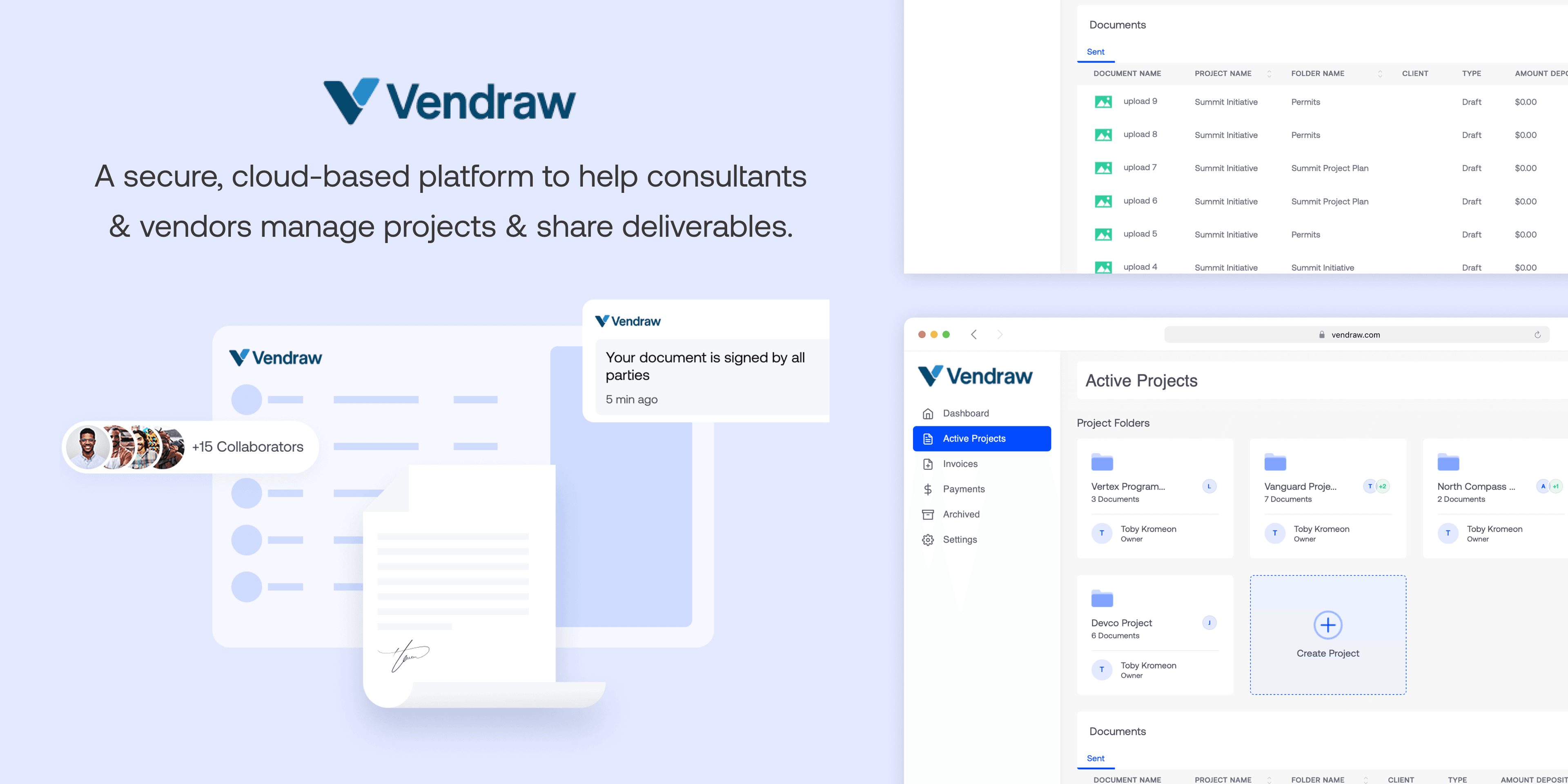 Vendraw SaaS Platform
